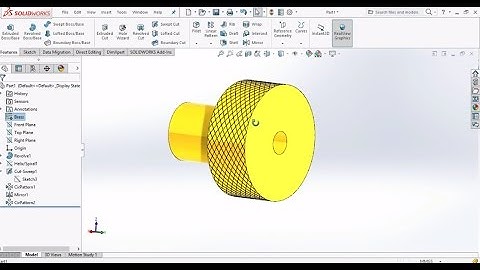 SOLIDWORKS | How to do knurling in Solidworks