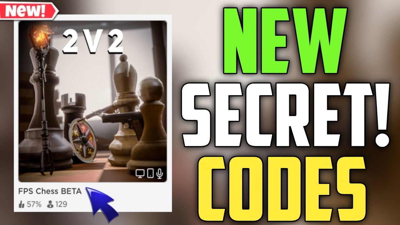FPS CHESS BETA New Codes 2023!!  ROBLOX *SECRET* CODES 