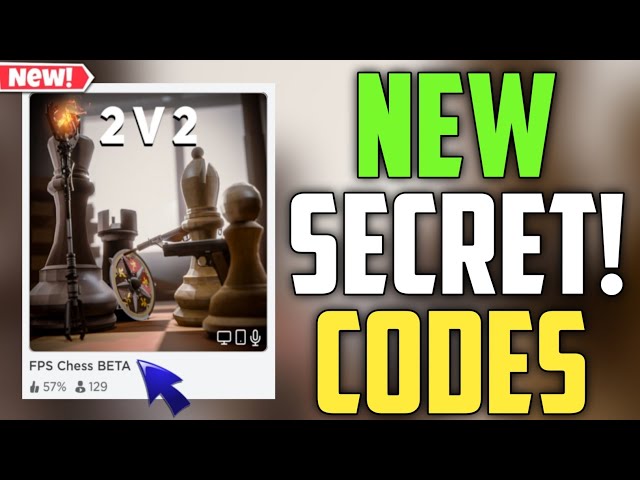 FPS CHESS BETA New Codes 2023!!  ROBLOX *SECRET* CODES 