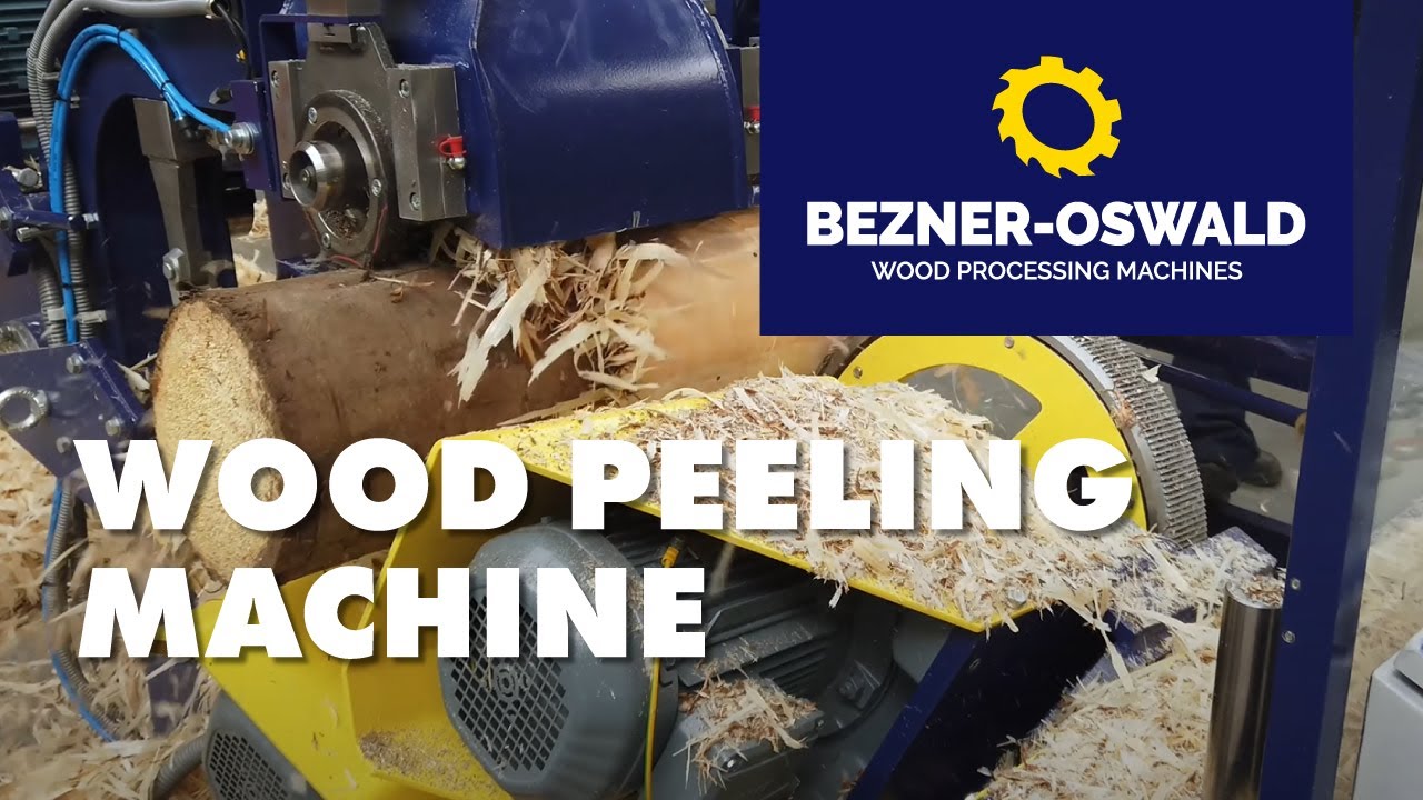 Wood peeling machine FML | Bezner-Oswald - YouTube