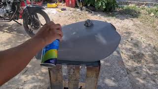 COMO PINTAR TANQUE DE GASOLINA DE MOTO CON AEROSOL