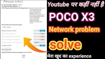 Poco X3 internet issues//poco x3 network problem solution✌️