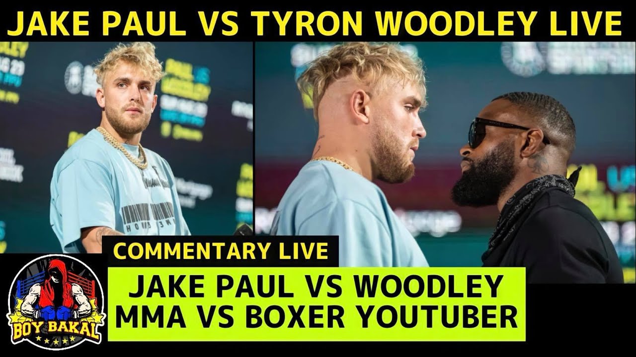Jake Paul Vs Tyron Woodley Live - YouTube