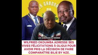 Wilfried Okoumba congratulates Oligui