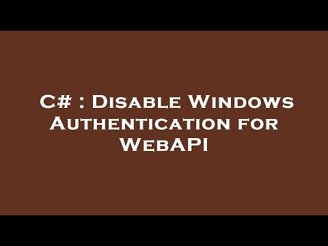 C# : Disable