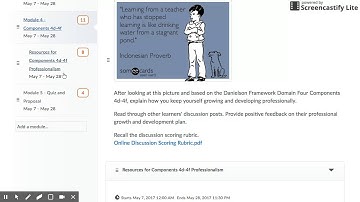 Intro Video for Danielson Domain Four Online Course
