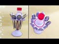 Diy spoon organiser | newspaper spoon stand | kitchen organization ideas | cardboard craft ideas