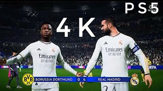 4k PS5 gameplay.Real Madrid vs Borussia Dortmund | Champions League Final |2024|