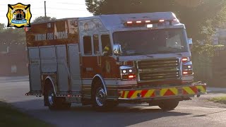 Responding To Fire - Windsor Fire, Rescue 3 - Lights & Sirens