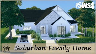 SUBURBAN FAMILY HOME | Sims 4 | Stop Motion Build + CC list