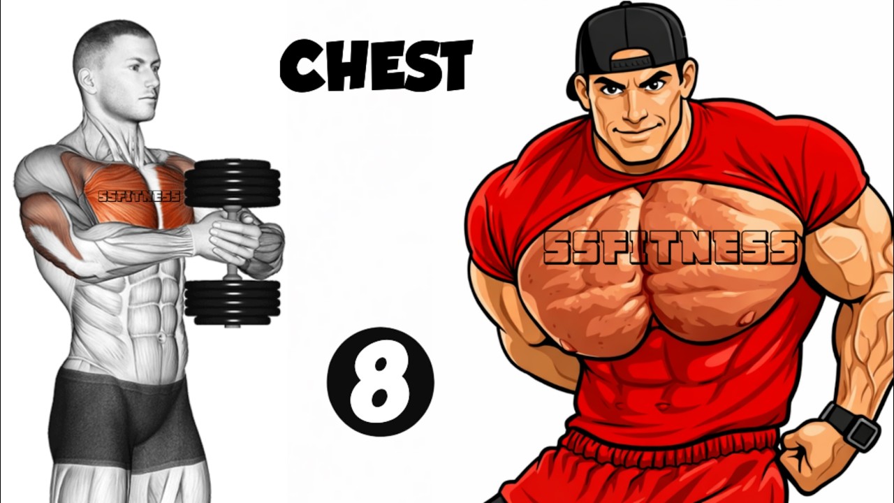 8 Best Exercises To Grow Pecs Fast 👌