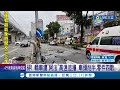 疑未保持安全距離! 轎車遭&quot;阿法&quot;高速追撞 車頭削半.零件碎滿地 母子受傷送醫無礙│記者 賴心怡 戴偉臣│【LIVE大現場】20240225│三立新聞台