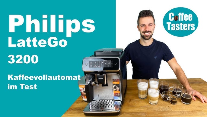 Philips EP3243 Kaffeevollautomat - Inbetriebnahme, Präsentation und  Kaffeezubereitung - YouTube