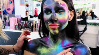 Galaxia creativa 🔛mi escuela de maquillaje Victoria Fashionland Brauty Lab | Creative galaxy makeup