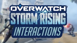 Overwatch - All Storm Rising Interactions