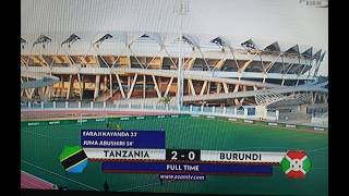 FULL-TIME: TANZANIA (2) VS BURUNDI (0)  - MCHEZO WA NUSU FAINALI YA CECAFA U20