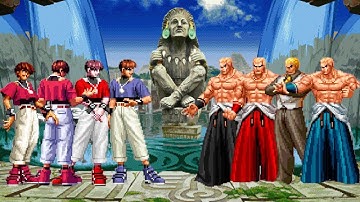 KOF Memorial - Orochi Chris Team vs Geese Howard Team