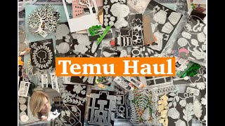 Huge Temu Craft Haul with all the samples // Come check it out