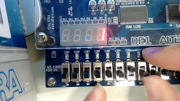 Decoder BCD to 7-segments display using Altera DE1 Development Board