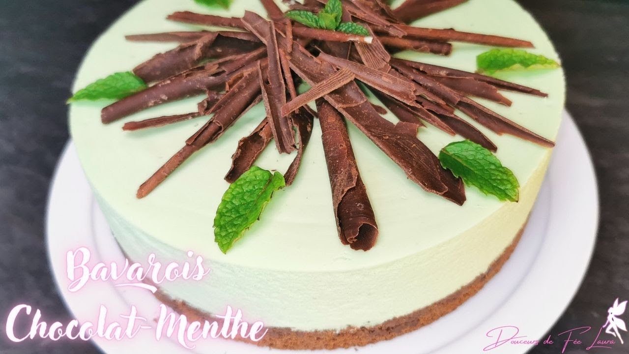 Recette Bavarois Chocolat Menthe Effet After Eight Youtube