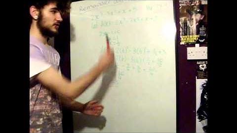 1.3 Remainder and Factor Theorem (C2 Mathematics)