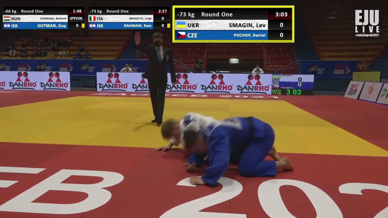 2021 Zagreb 1 K 73 kg Smagin Lev UKR vs  Pochop Daniel CZE