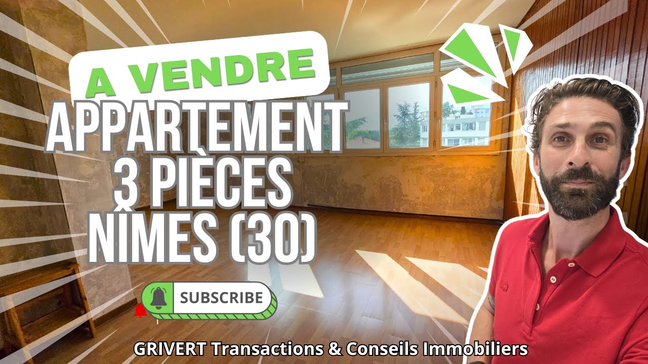 A VENDRE NÎMES : Appartement 2 chambres 67m²