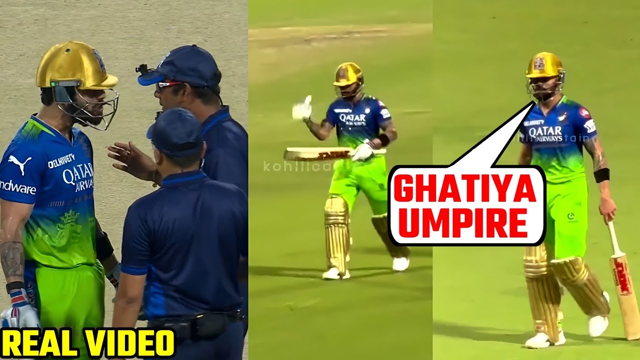 Virat Kohli Lashes out at Umpire after controversial out given by third ...