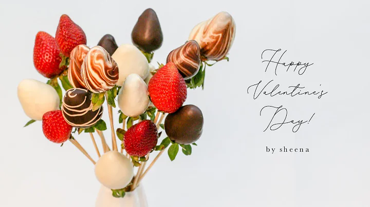 DIY Chocolate Covered Strawberry Bouquet