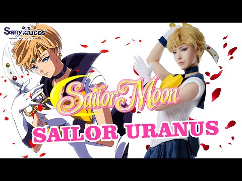 【SanyMuCos】Sailor Moon Classic Sailor Uranus Haruka Tenou Battle Suit Cosplay Costume Detail Show