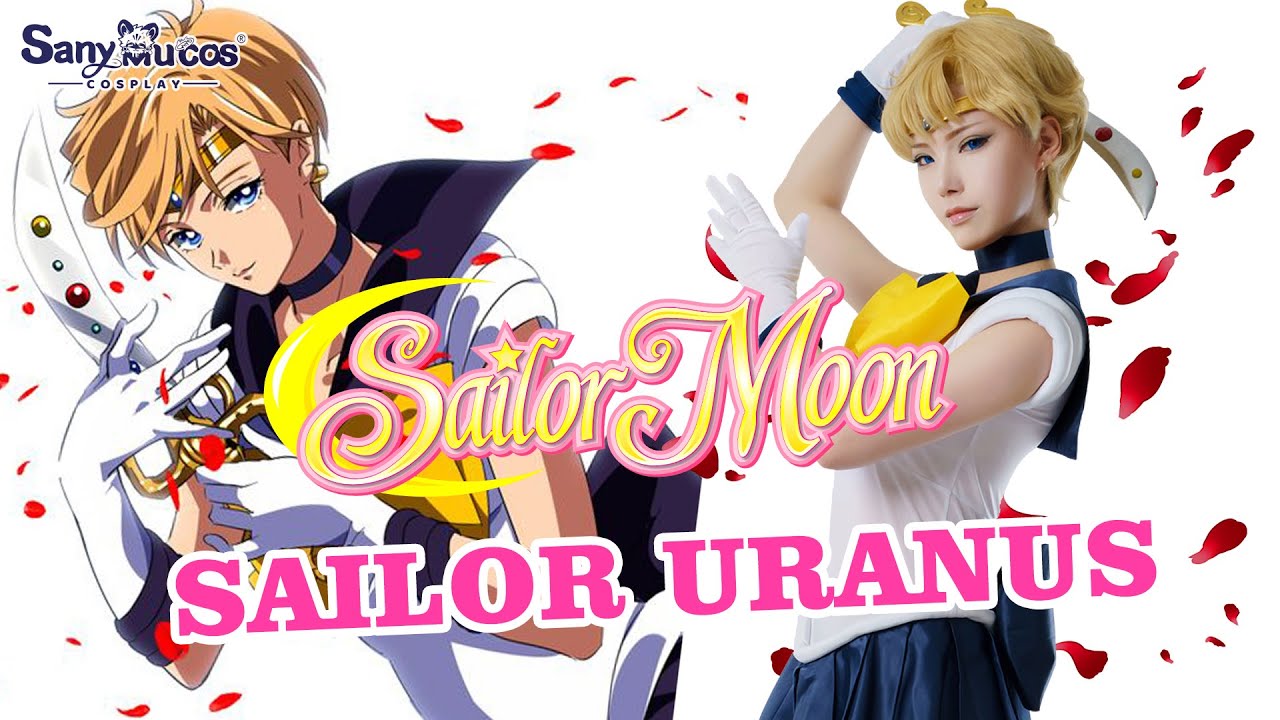 【SanyMuCos】Sailor Moon Classic Sailor Uranus Haruka Tenou Battle Suit Cosplay Costume Detail Show