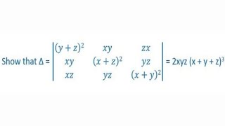 Determinants example 32 | miscellaneous examples | class 12 | NCERT
