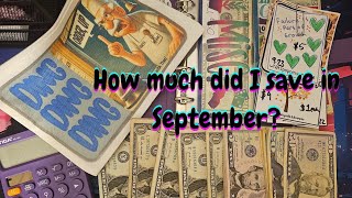 END OF MONTH COUNT UP.... HOW MUCH DID I SAVE IN SEPTEMBER 2025?