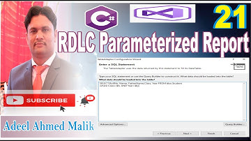 How to design RDLC parameterized report C# in Urdu Hindi p21