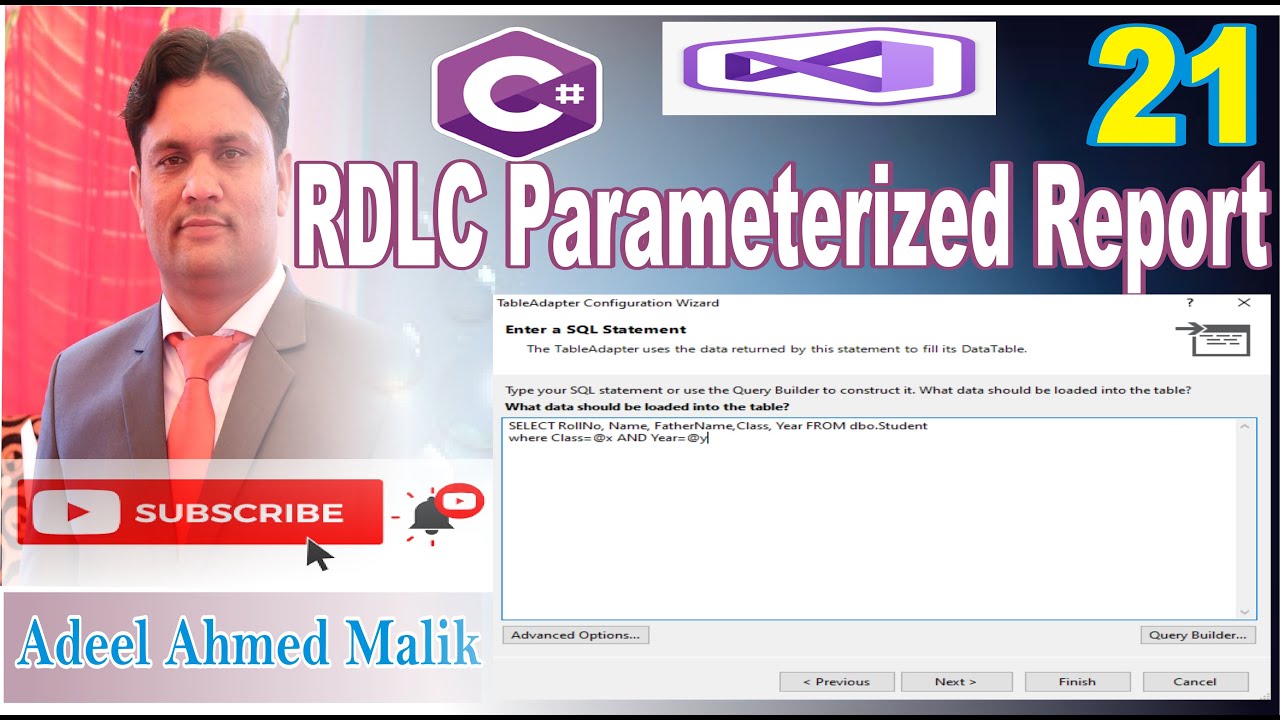 How To Design RDLC Parameterized Report C In Urdu Hindi P21 YouTube