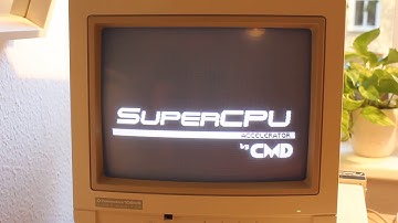 SuperCPU 128 booting on a Commodore 128DCR