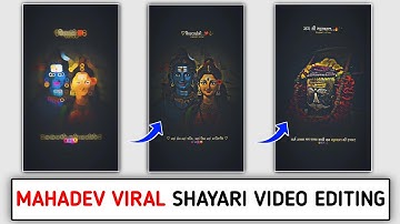 Instagram Trending Mahadev Reels Video Editing In Alight Motion | Mahadev Trending New Reels Editing