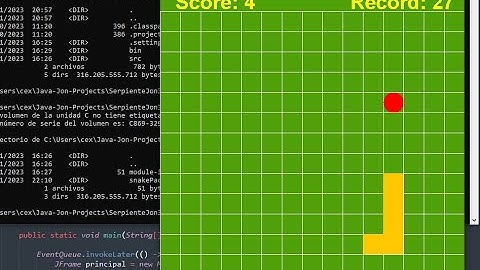 Snake serpiente viborita en Java | Parte 1 | Mis primeros juegos en Java