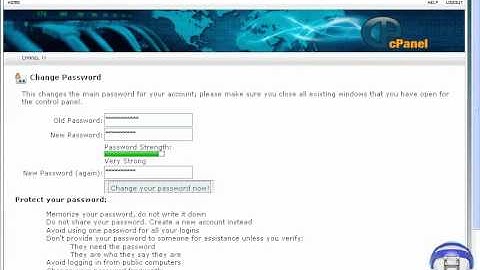 [Web Hosting Tutorial] How to change your cPanel Password