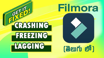 Filmora Crash or freezing fix | Filmora not Responding Fix | Telugu
