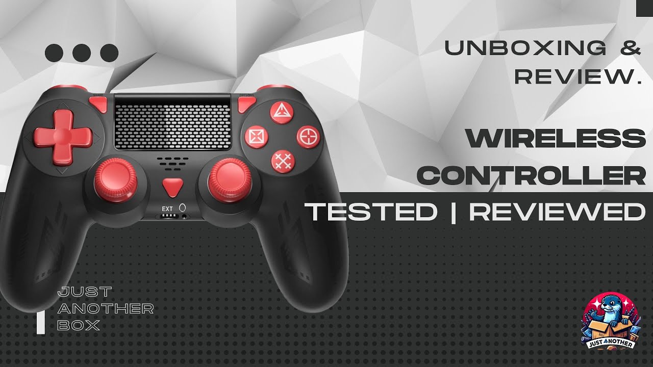 Gamrombo Wireless Controller for P4 – Black Gamepad Compatible with P4 Console