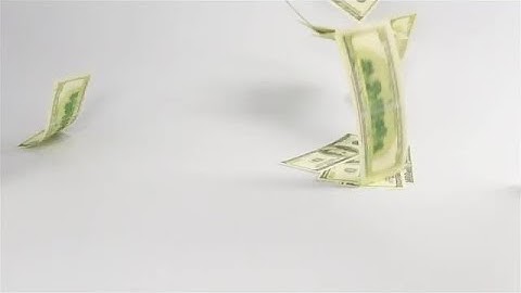 Hundred Dollar Bills Falling  Stock Video