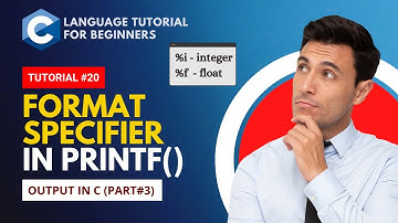 Format Specifier & Printf Function: C Language Tutorial for Beginners #20