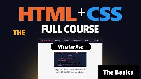 (Part :2)HTML & CSS for Absolute Beginners – Build Your First Web Page
