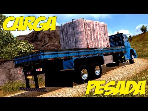 MB ATRON SOFRENDO NA LADEIRA - CARGA PESADA - EURO TRUCK SIMULATOR 2