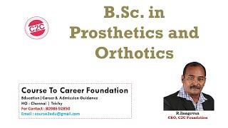 Course Tips| B.Sc Prosthetic And Orthotics Course Details | Admission | Career Details...