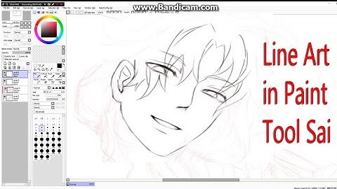How I do Line Art in Paint tool Sai!