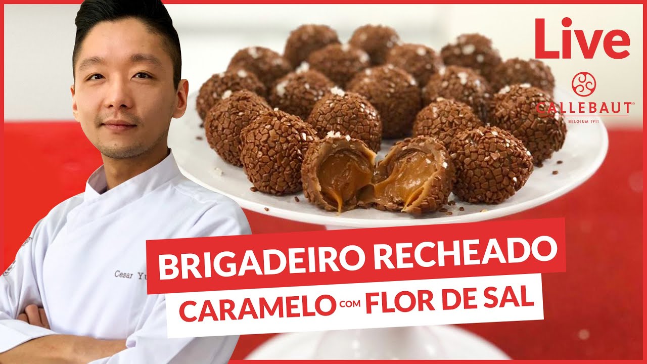🔴 LIVE BRIGADEIRO AO LEITE RECHEADO DE CARAMELO COM FLOR DE SAL - CALLEBAUT - LOJA SANTO ANTONIO