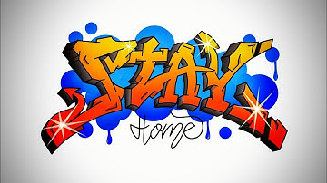 Membuat Graffiti "Stay Home" di Android | Infinite Design App