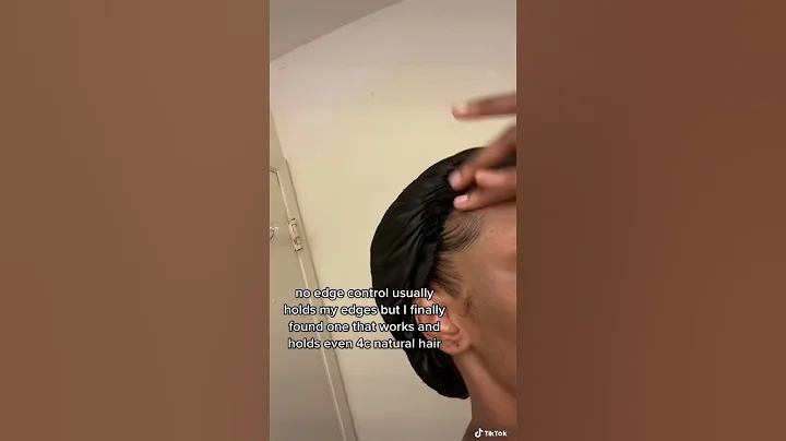 I tried the best edge control on my natural hair and it lasts all day!  #viralshorts #edgecontrol